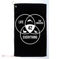 Life The Universe And Everything 42 Answer To Life Meaningful Gift Golf Towel thumb 0