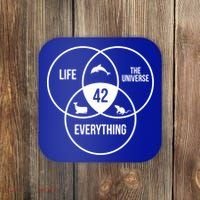 Life The Universe And Everything 42 Answer To Life Meaningful Gift Coaster thumb 0