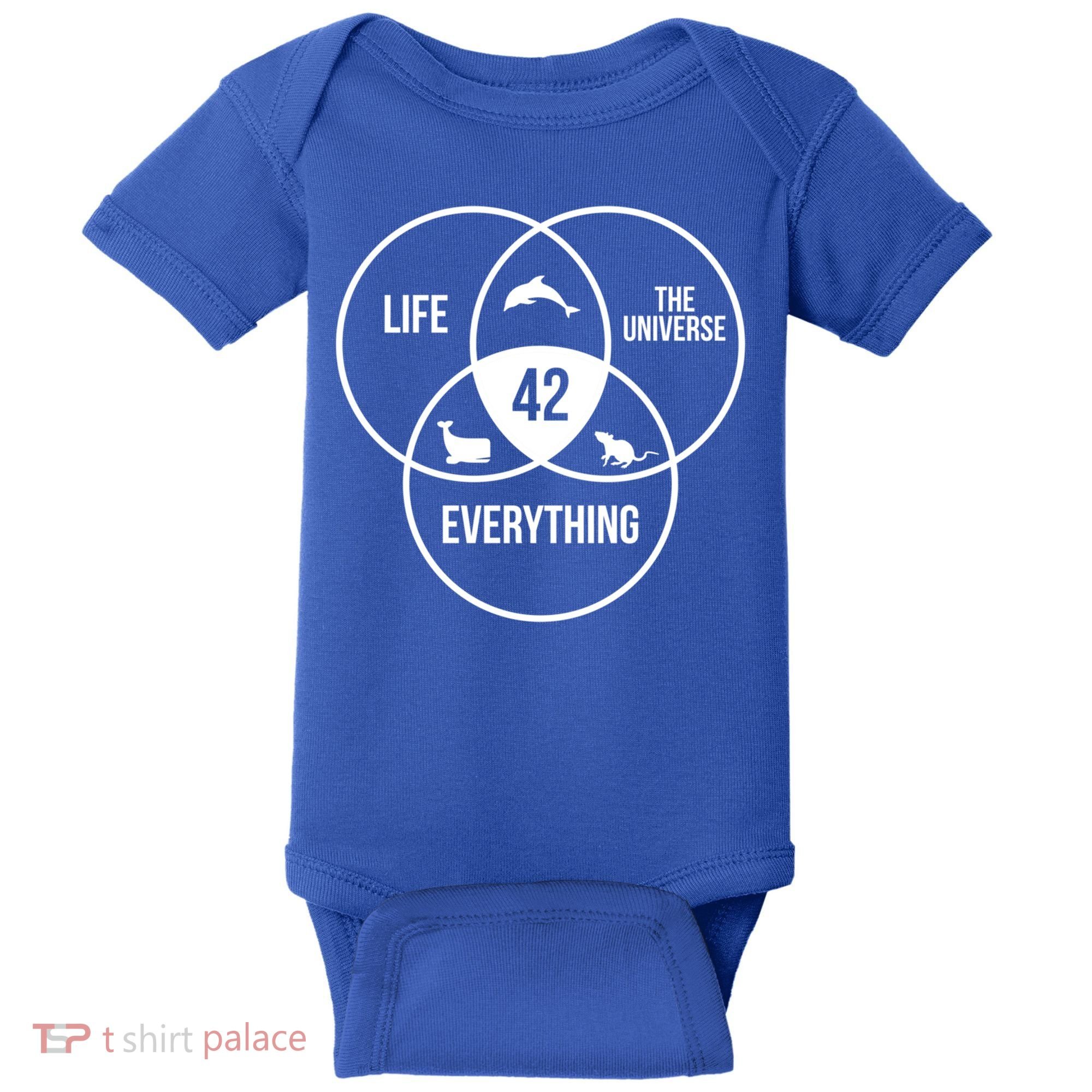 Life The Universe And Everything 42 Answer To Life Meaningful Gift Baby Bodysuit