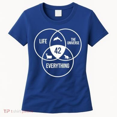 Life The Universe And Everything 42 Answer To Life Meaningful Gift Women's T-Shirt