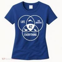 Life The Universe And Everything 42 Answer To Life Meaningful Gift Women's T-Shirt thumb 0