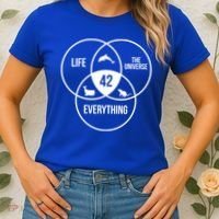 Life The Universe And Everything 42 Answer To Life Meaningful Gift Women's T-Shirt thumb 2