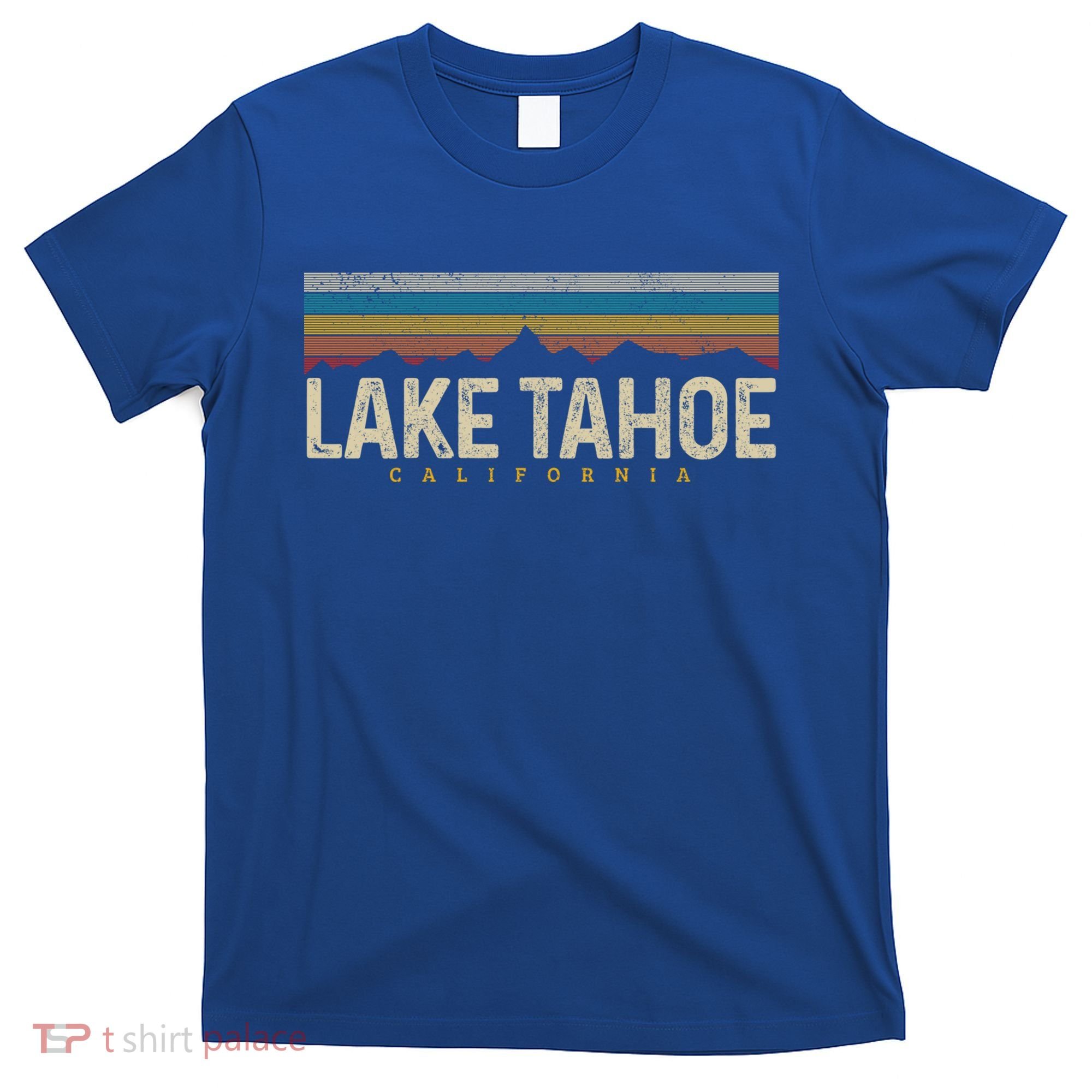 Lake Tahoe Vintage Mountains Hiking Camping Retro California Meaningful Gift T-Shirt
