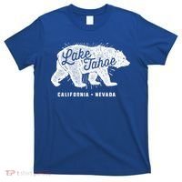 Lake Tahoe Vintage Retro Bear California Nevada Gift T-Shirt thumb 0