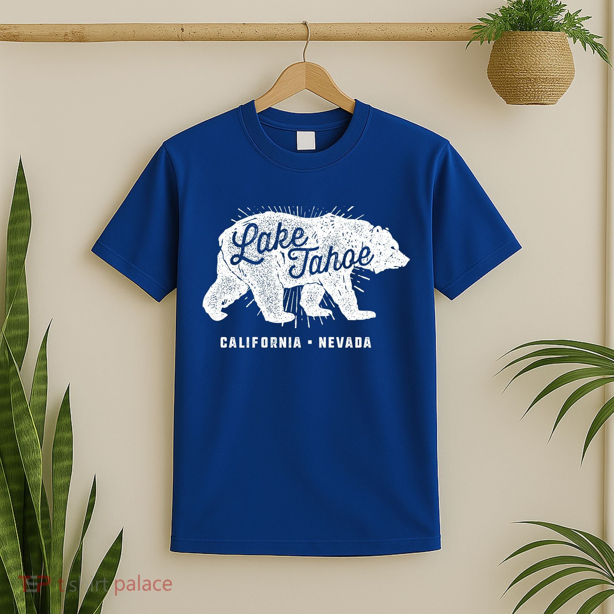 Lake Tahoe Vintage Retro Bear California Nevada Gift T-Shirt