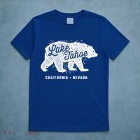 Lake Tahoe Vintage Retro Bear California Nevada Gift T-Shirt thumb 5