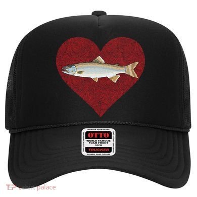 Lake Trout Valentines Day Fish Love Fingerprint Cool Gift Hat