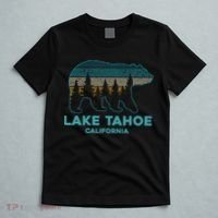 Lake Tahoe Vintage California Grizzly Bear Souvenir T-Shirt thumb 5