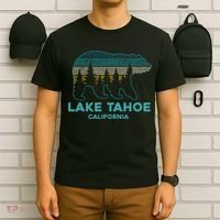 Lake Tahoe Vintage California Grizzly Bear Souvenir T-Shirt thumb 6