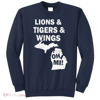 Lions Tigers Wings Oh Mi Vintage Sweatshirt