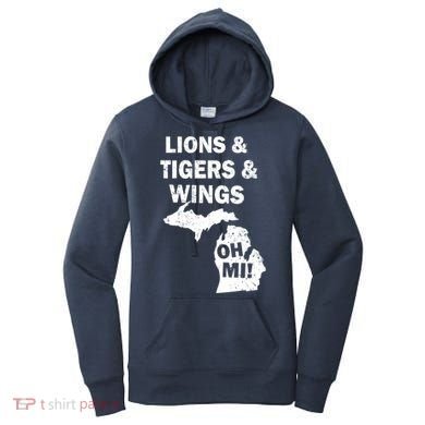 Lions Tigers Wings Oh Mi Vintage Women's Hoodie