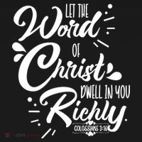 Let The Word Of Christ Dwell In You Richly Bible Women's Tank Top thumb 5