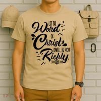 Let The Word Of Christ Dwell In You Richly Bible T-Shirt thumb 6