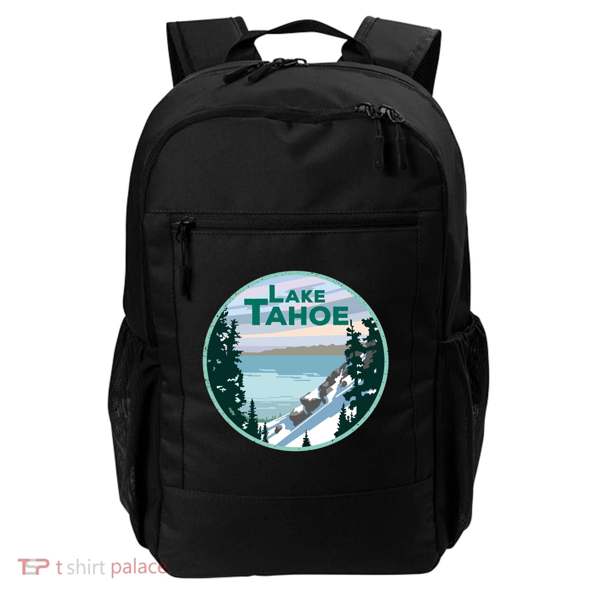 Lake Tahoe Winter Meaningful Gift California Nevada Mountain Gift Backpack