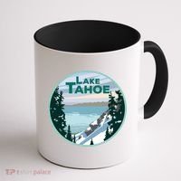 Lake Tahoe Winter Meaningful Gift California Nevada Mountain Gift Coffee Mug thumb 1