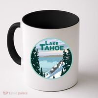 Lake Tahoe Winter Meaningful Gift California Nevada Mountain Gift Coffee Mug thumb 0