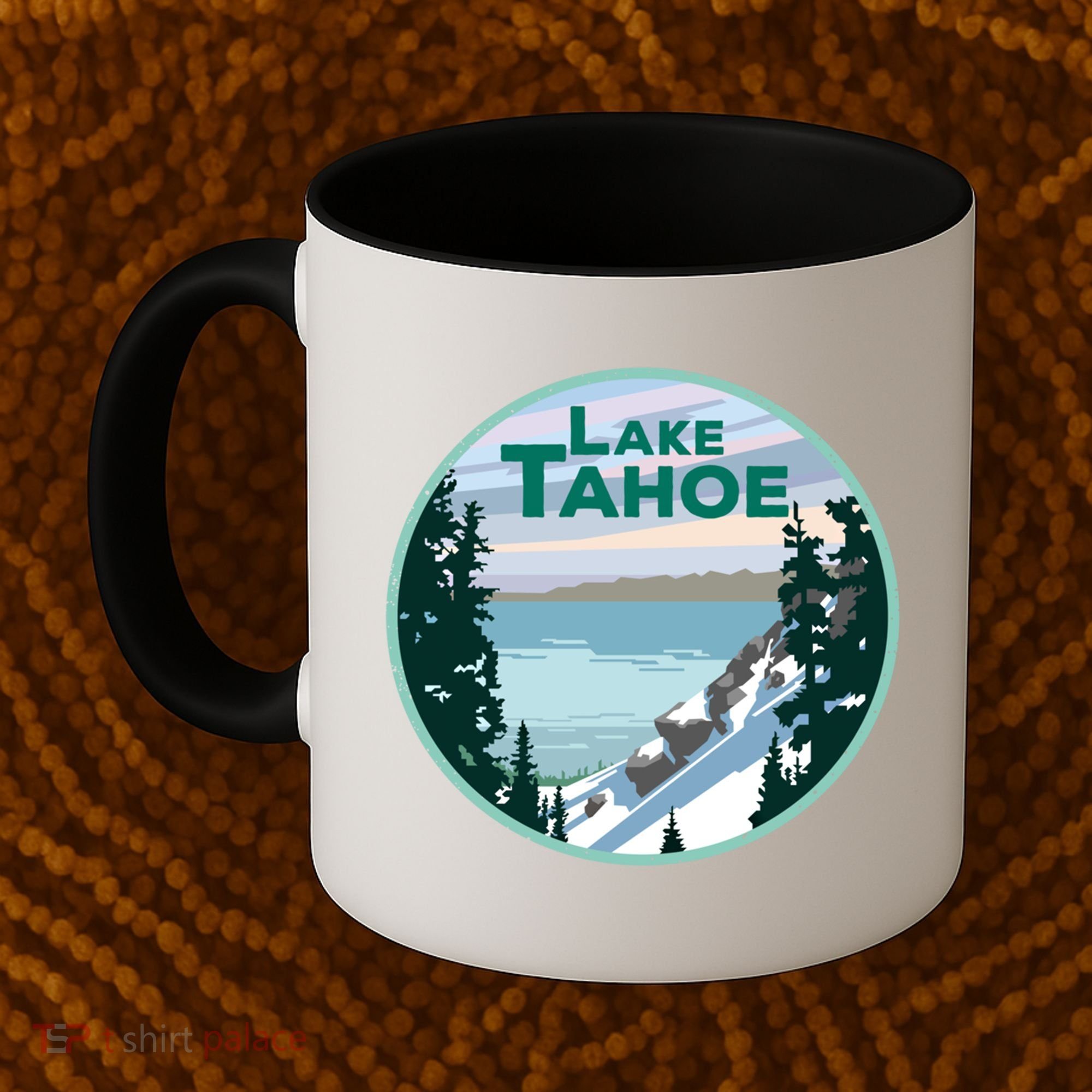 Lake Tahoe Winter Meaningful Gift California Nevada Mountain Gift Coffee Mug