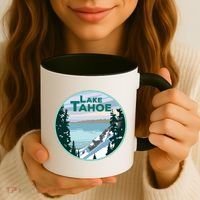 Lake Tahoe Winter Meaningful Gift California Nevada Mountain Gift Coffee Mug thumb 3