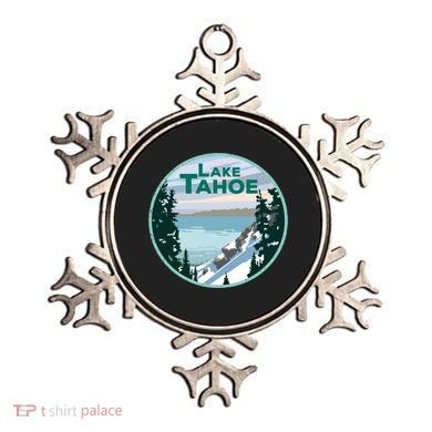 Lake Tahoe Winter Meaningful Gift California Nevada Mountain Gift Ornament