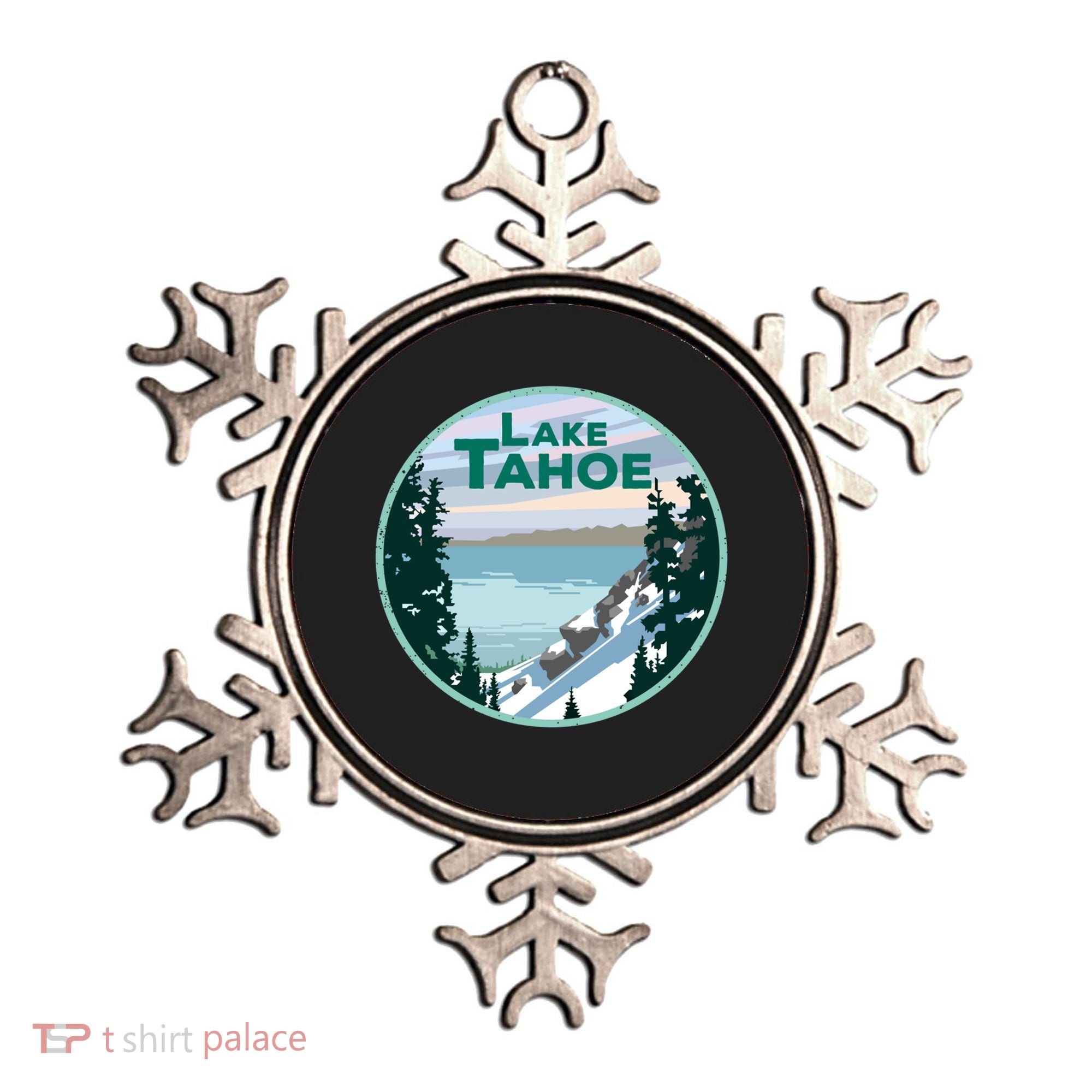 Lake Tahoe Winter Meaningful Gift California Nevada Mountain Gift Ornament