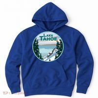Lake Tahoe Winter Meaningful Gift California Nevada Mountain Gift Hoodie thumb 0