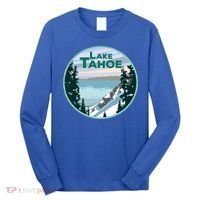 Lake Tahoe Winter Meaningful Gift California Nevada Mountain Gift Long Sleeve Shirt thumb 0