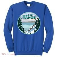 Lake Tahoe Winter Meaningful Gift California Nevada Mountain Gift Sweatshirt thumb 0