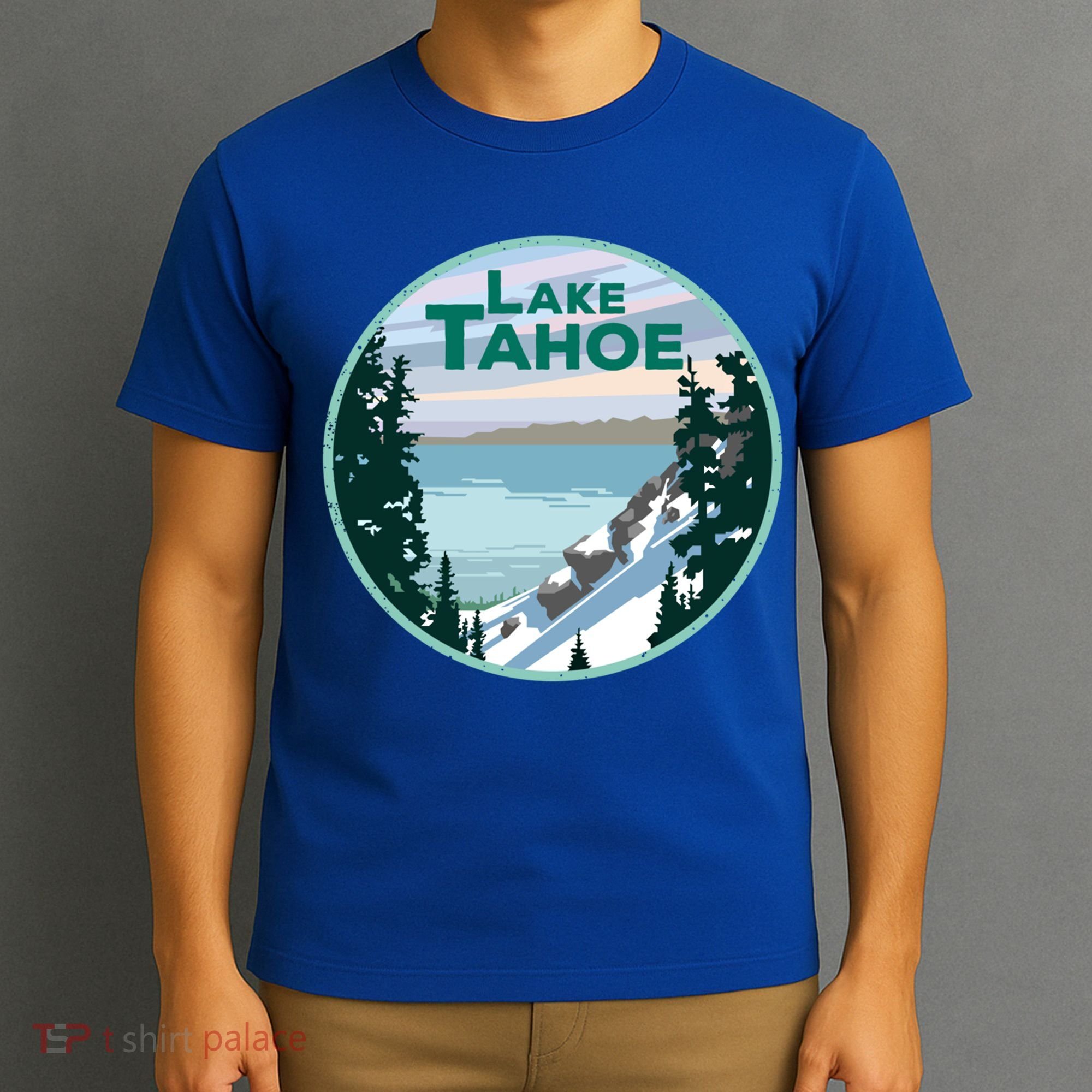 Lake Tahoe Winter Meaningful Gift California Nevada Mountain Gift T-Shirt