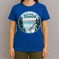 Lake Tahoe Winter Meaningful Gift California Nevada Mountain Gift T-Shirt thumb 4