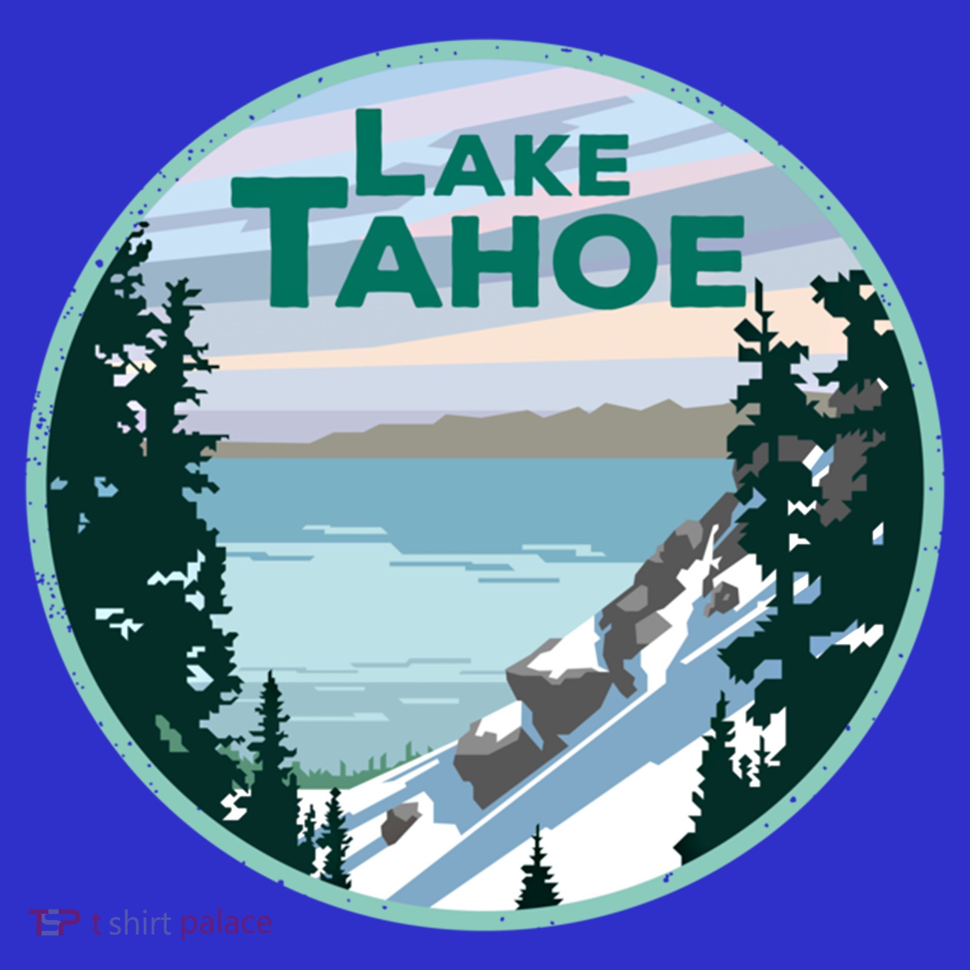 Lake Tahoe Winter Meaningful Gift California Nevada Mountain Gift Mousepad