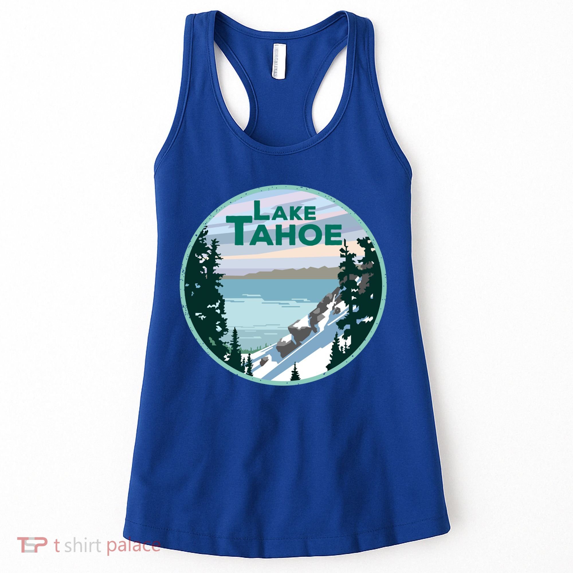 Lake Tahoe Winter Meaningful Gift California Nevada Mountain Gift Women's Tank Top
