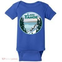 Lake Tahoe Winter Meaningful Gift California Nevada Mountain Gift Baby Bodysuit thumb 0