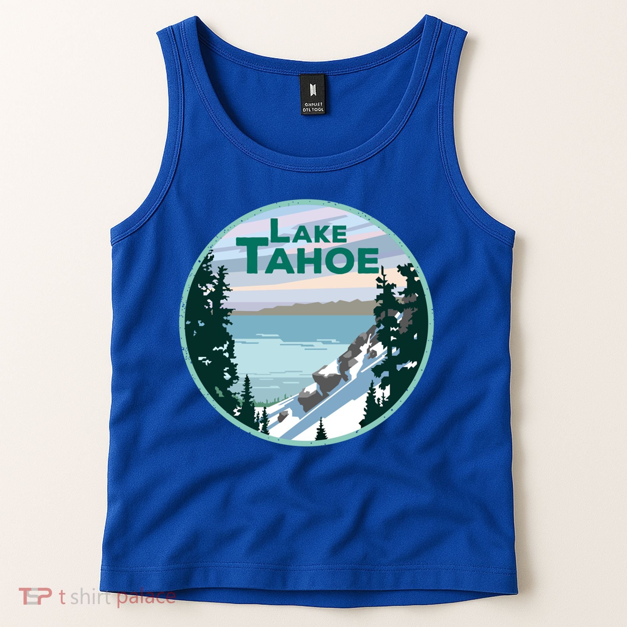 Lake Tahoe Winter Meaningful Gift California Nevada Mountain Gift Tank Top