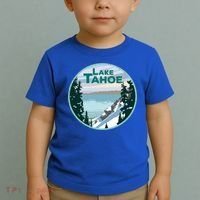 Lake Tahoe Winter Meaningful Gift California Nevada Mountain Gift Toddler T-Shirt thumb 2