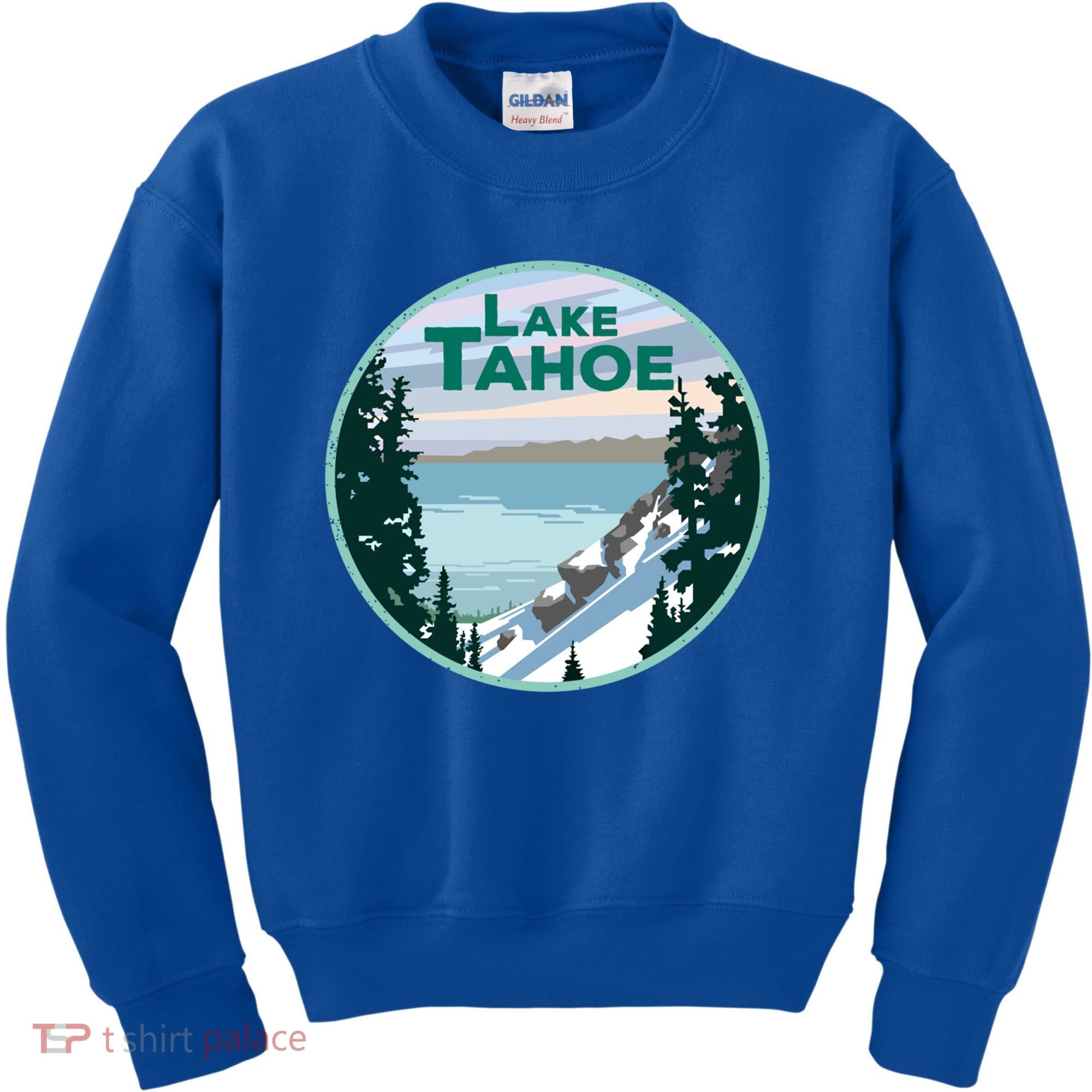 Lake Tahoe Winter Meaningful Gift California Nevada Mountain Gift Kids Sweatshirt