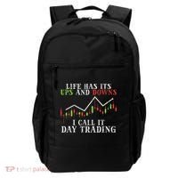 Life Ups And Downs Day Trading Crypto Stock Market Trader Backpack thumb 0