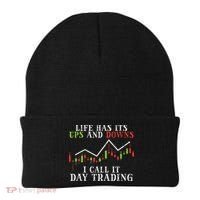 Life Ups And Downs Day Trading Crypto Stock Market Trader Beanie thumb 0