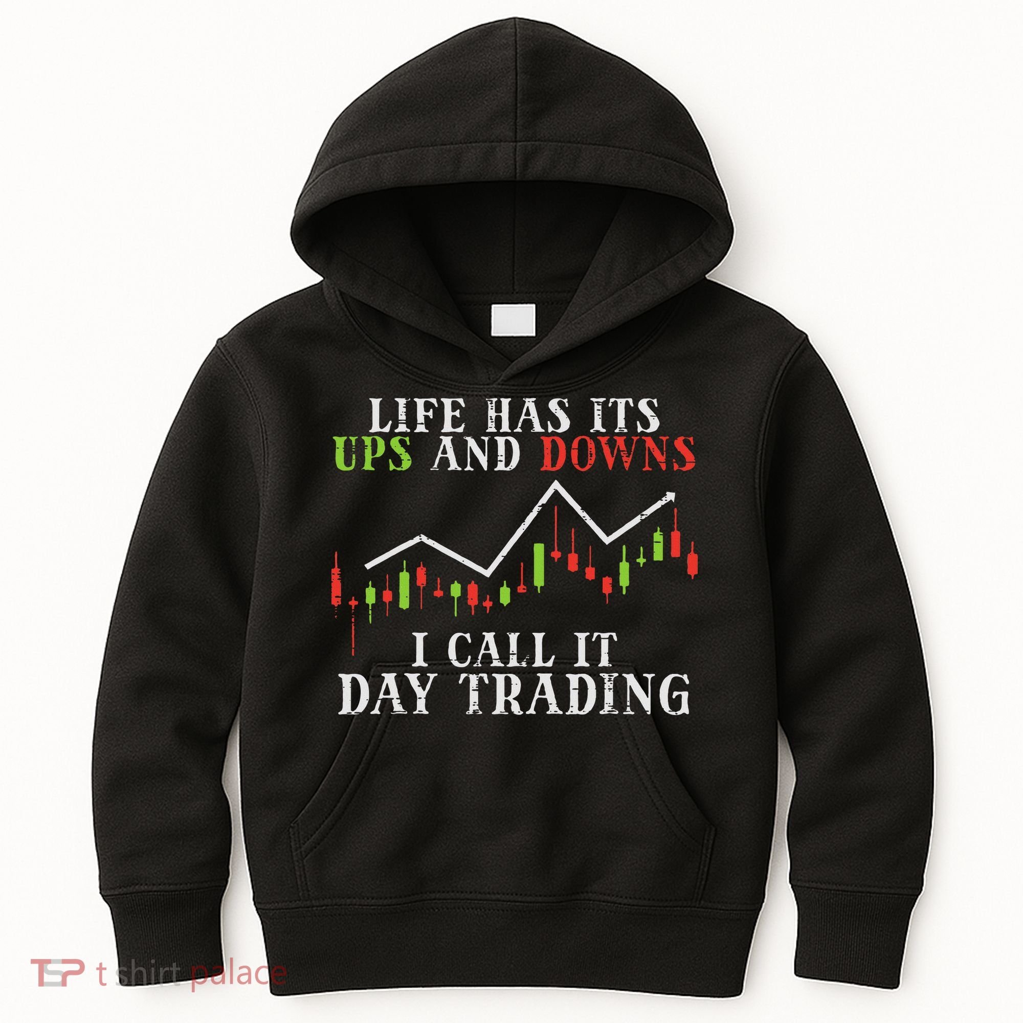 Life Ups And Downs Day Trading Crypto Stock Market Trader Kids Hoodie