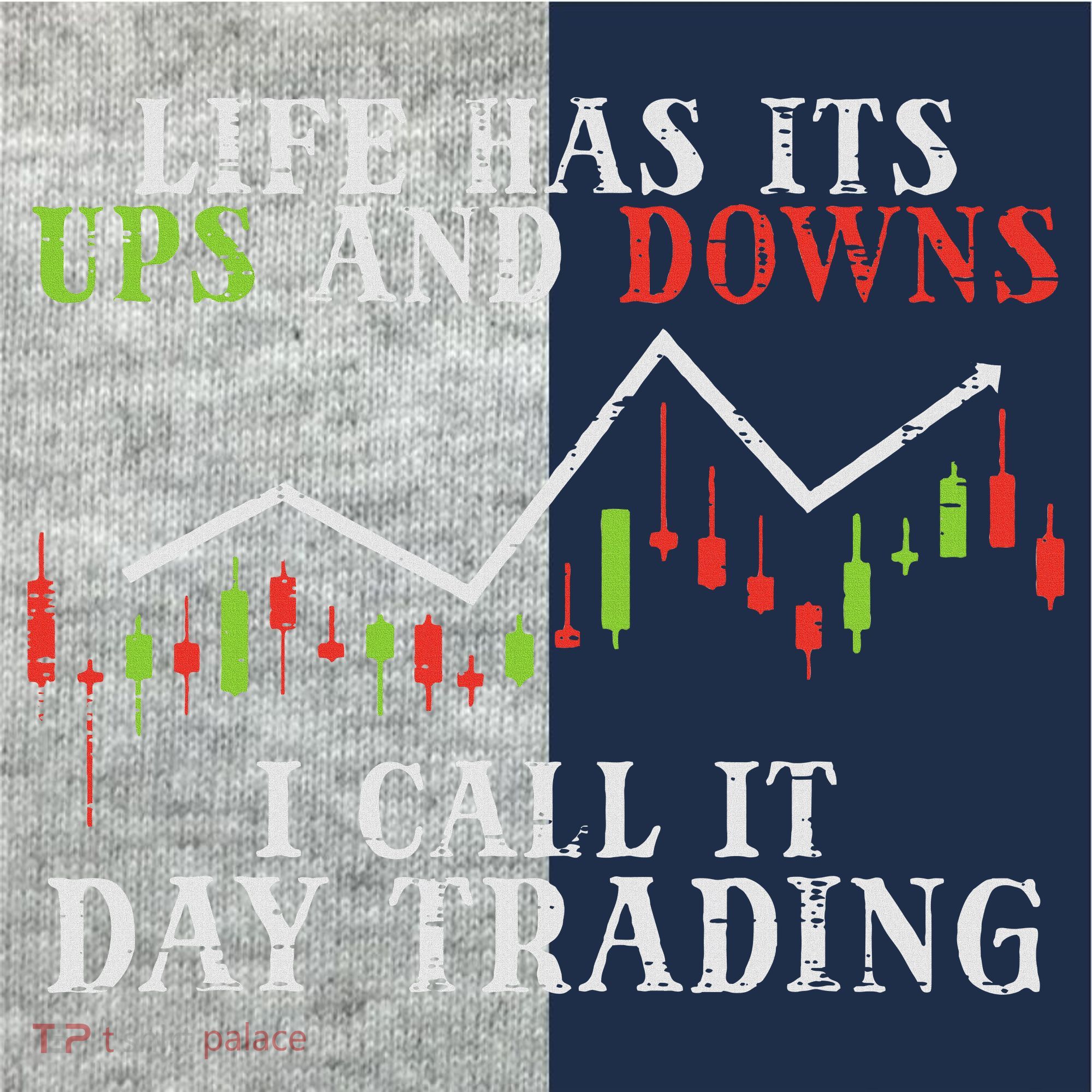 Life Ups And Downs Day Trading Crypto Stock Market Trader Kids Colorblock Raglan Jersey
