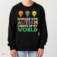 Light Up Autism Puzzle Autism Awareness, Autism Mom Women's Sweatshirt thumb 0