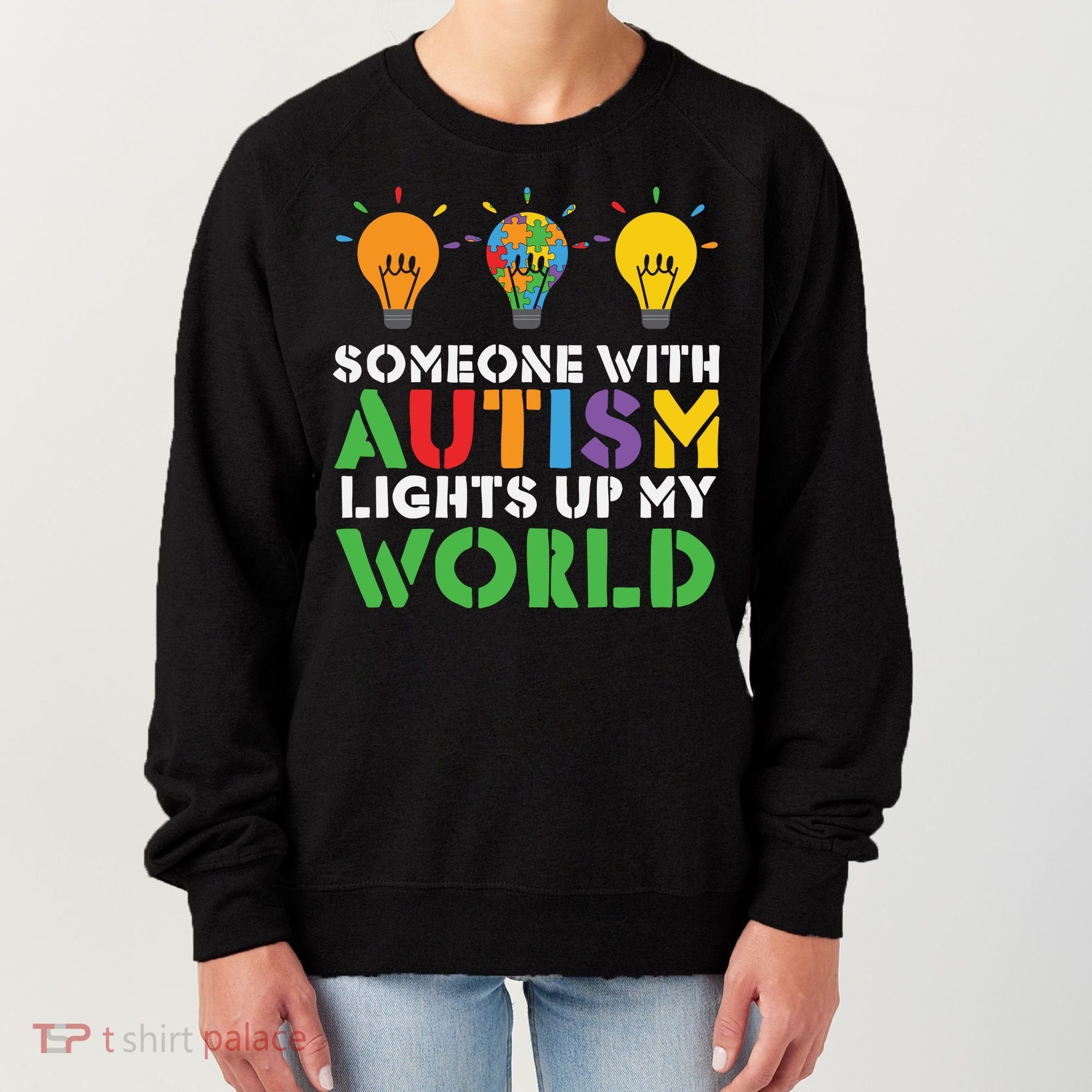 Light Up Autism Puzzle Autism Awareness, Autism Mom Women's Sweatshirt