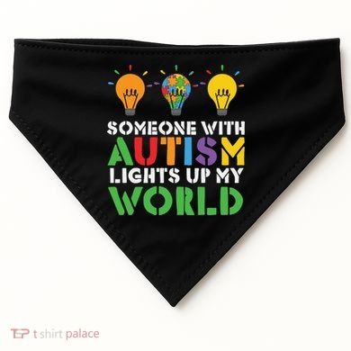 Light Up Autism Puzzle Autism Awareness, Autism Mom USA-Made Doggie Bandana