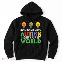 Light Up Autism Puzzle Autism Awareness, Autism Mom Hoodie thumb 0