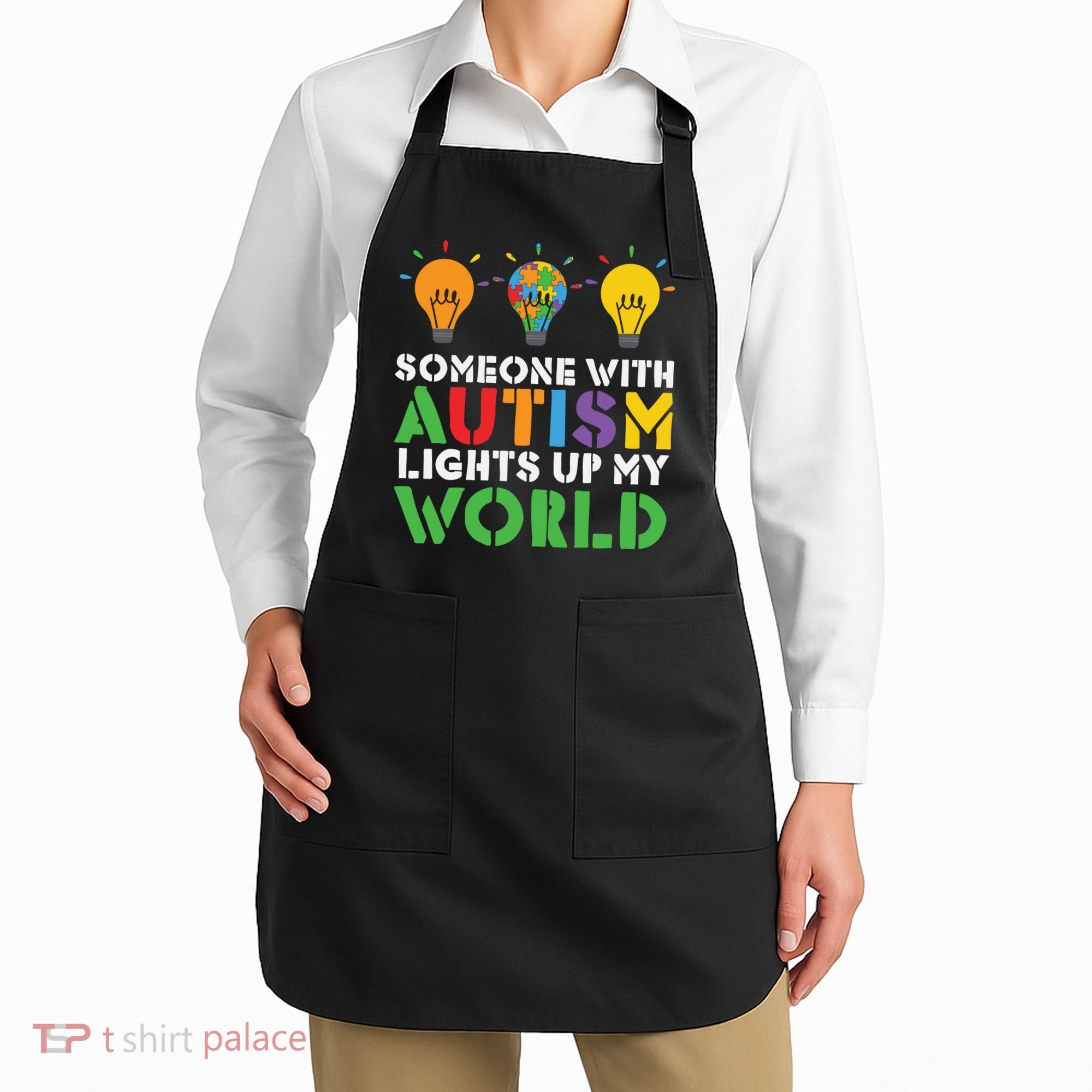 Light Up Autism Puzzle Autism Awareness, Autism Mom Apron