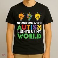 Light Up Autism Puzzle Autism Awareness, Autism Mom T-Shirt thumb 3