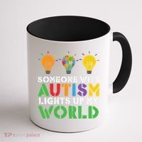 Light Up Autism Puzzle Autism Awareness, Autism Mom Coffee Mug thumb 1