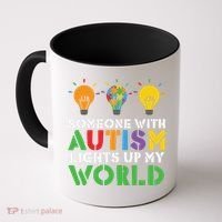 Light Up Autism Puzzle Autism Awareness, Autism Mom Coffee Mug thumb 0