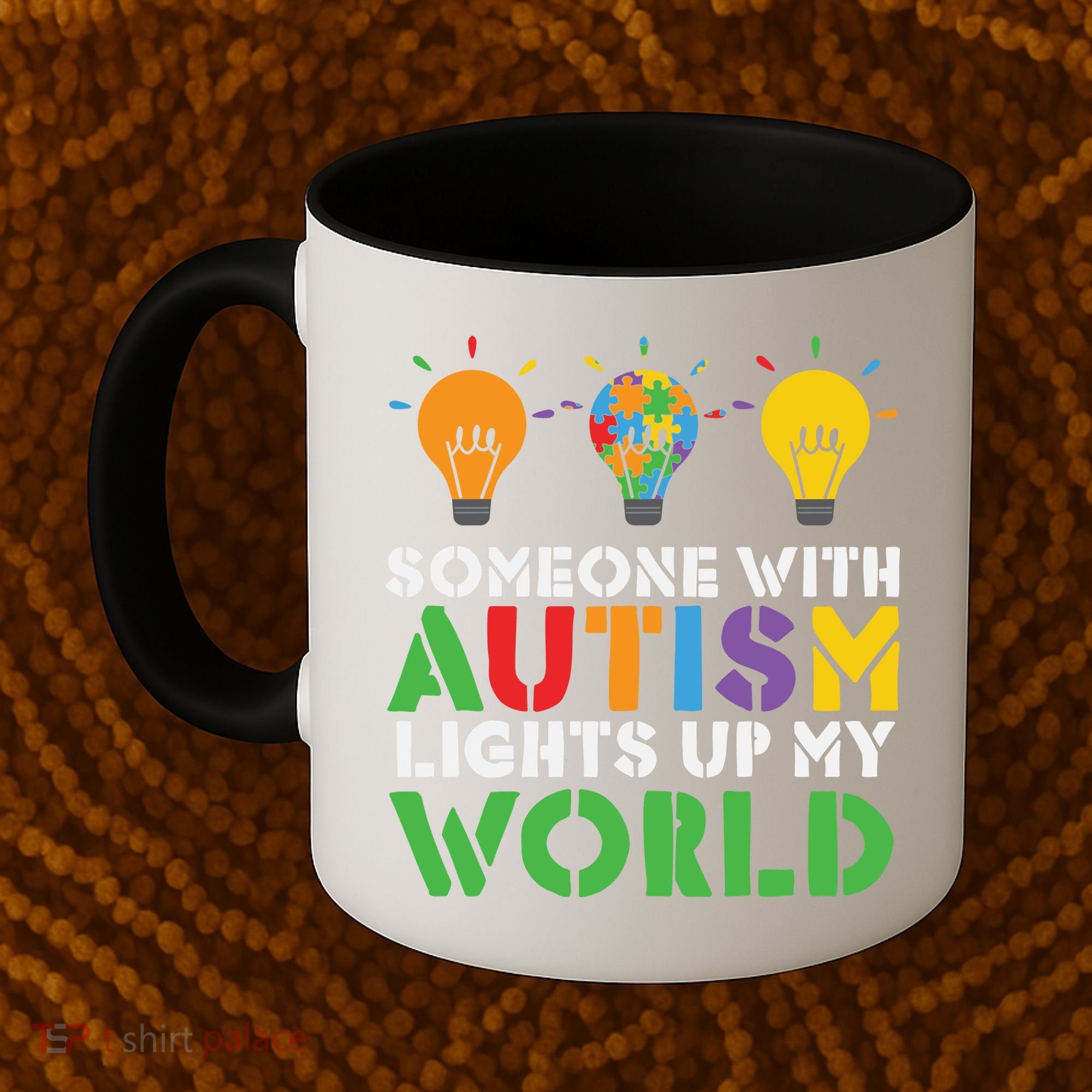 Light Up Autism Puzzle Autism Awareness, Autism Mom Coffee Mug