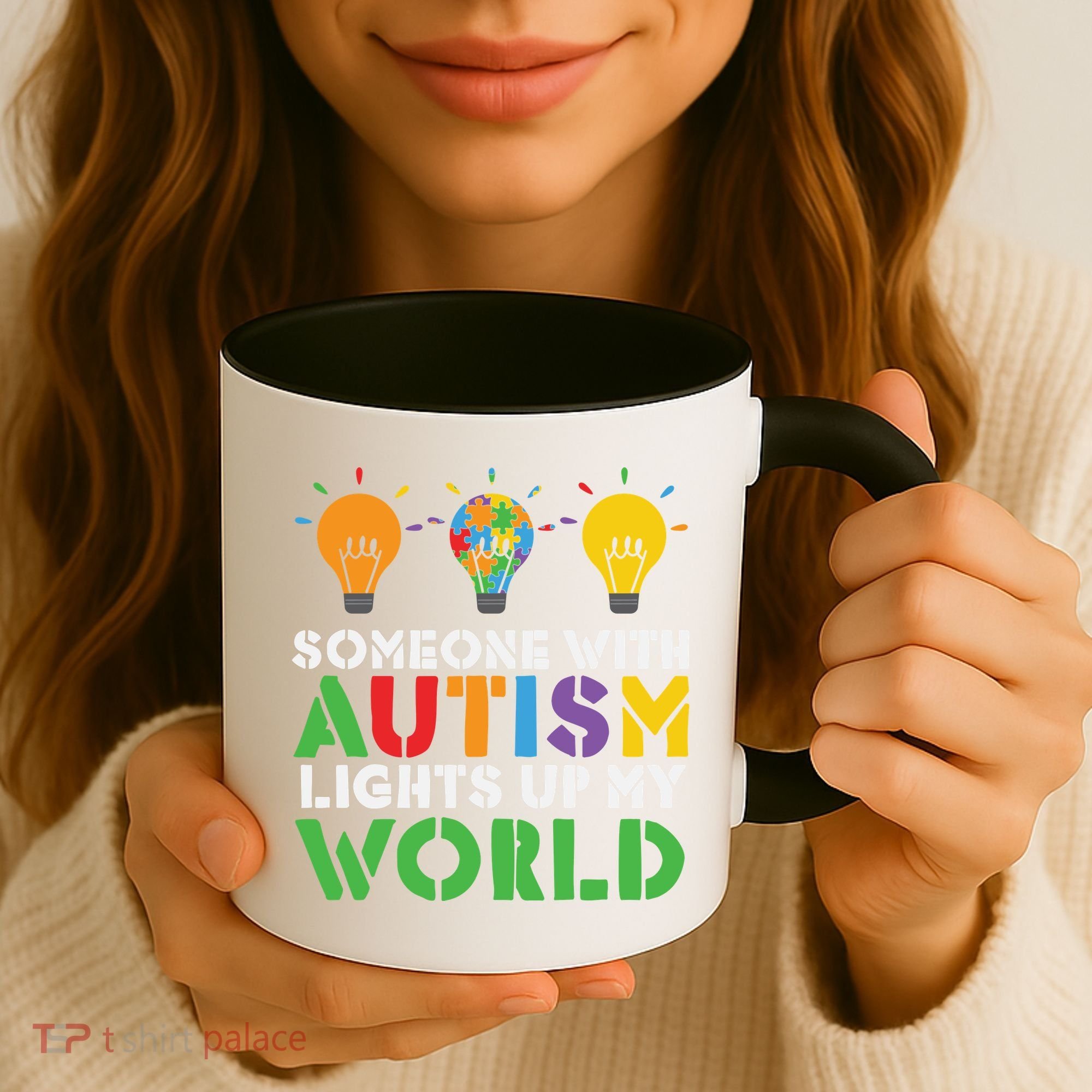 Light Up Autism Puzzle Autism Awareness, Autism Mom Coffee Mug