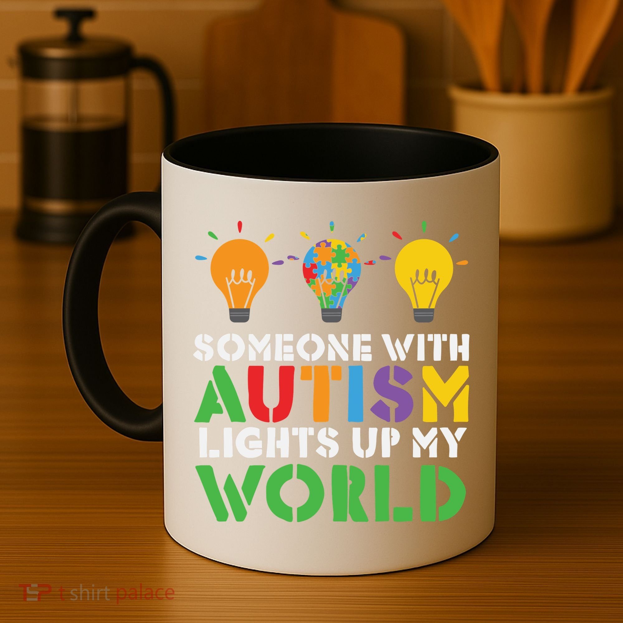 Light Up Autism Puzzle Autism Awareness, Autism Mom Coffee Mug